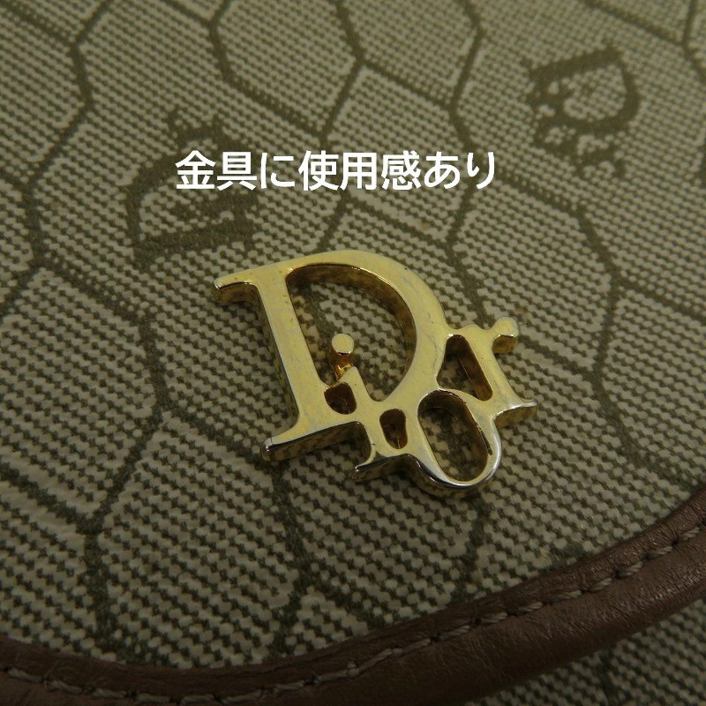 Dior Beige Cream Chain Christian Honeycomb Shoulder Bag Tan Cream